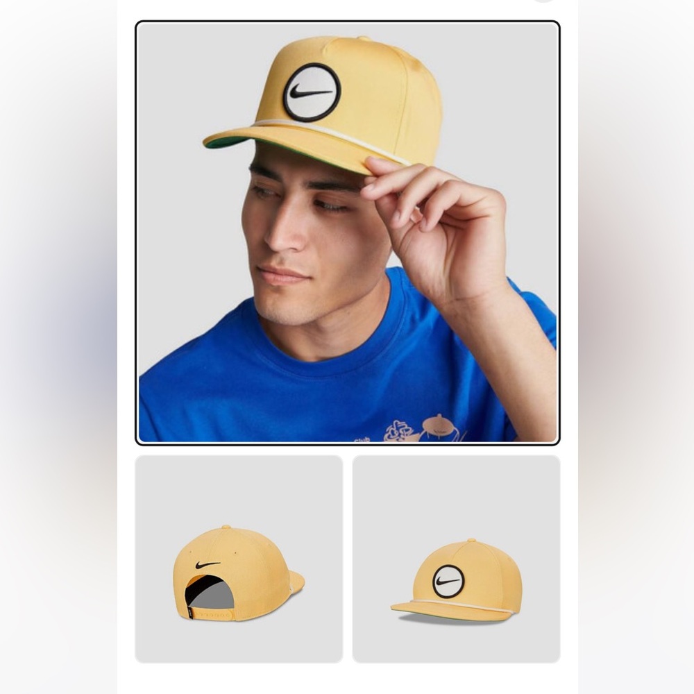Nike Golf Yellow Snapback Hat
